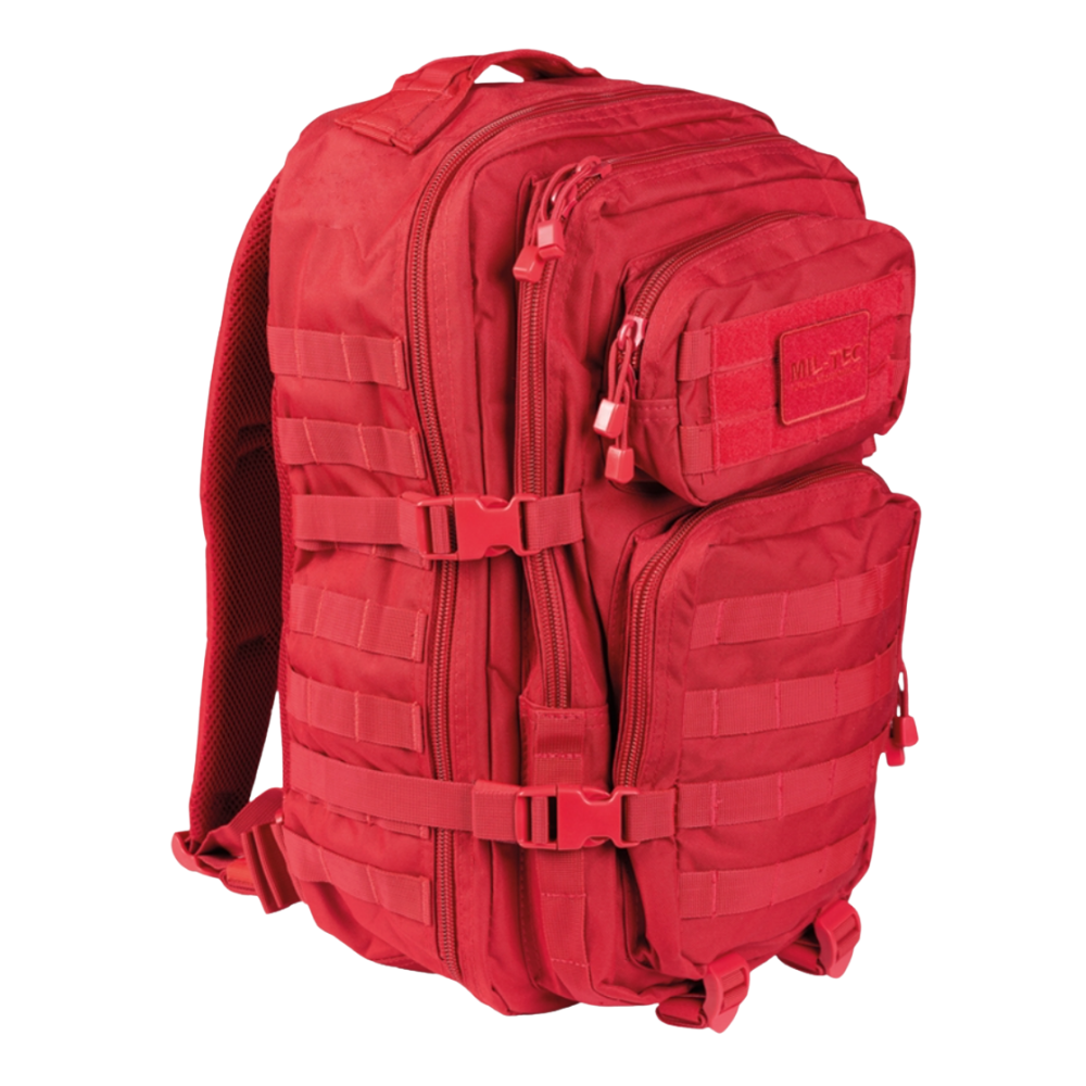 Mil Tec Assault Pack Rød Rygsæk 36l Signal Red  Large