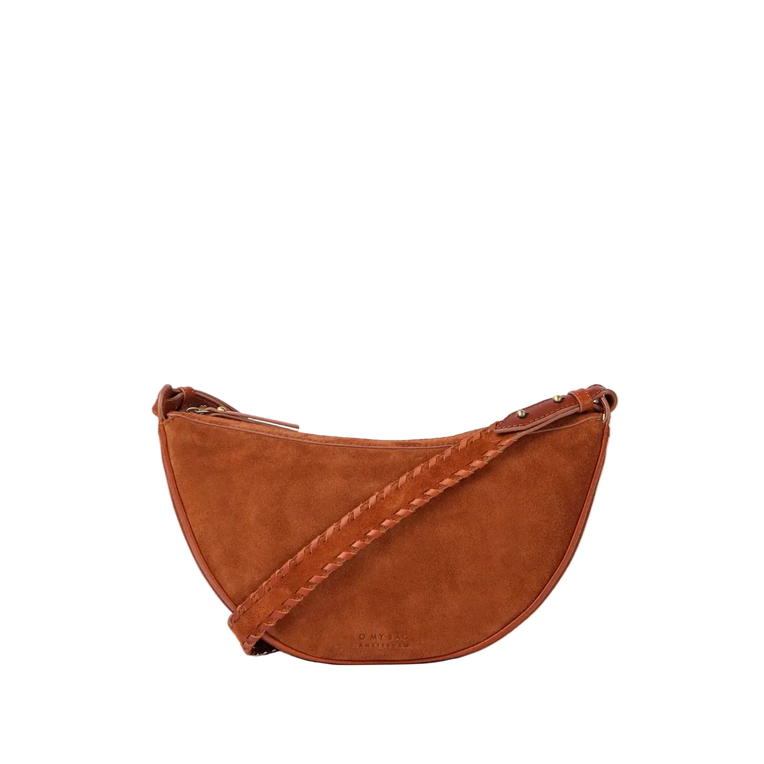 Taske Leo Crossbody Cognac Sude Brown, Striped