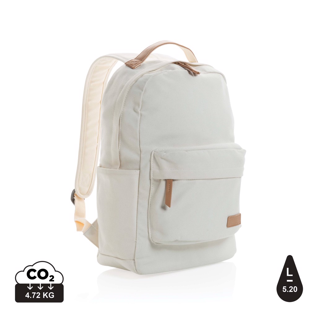Impact Awareamptrade Rygsæk Genanvendt Canvas Off White Hvid