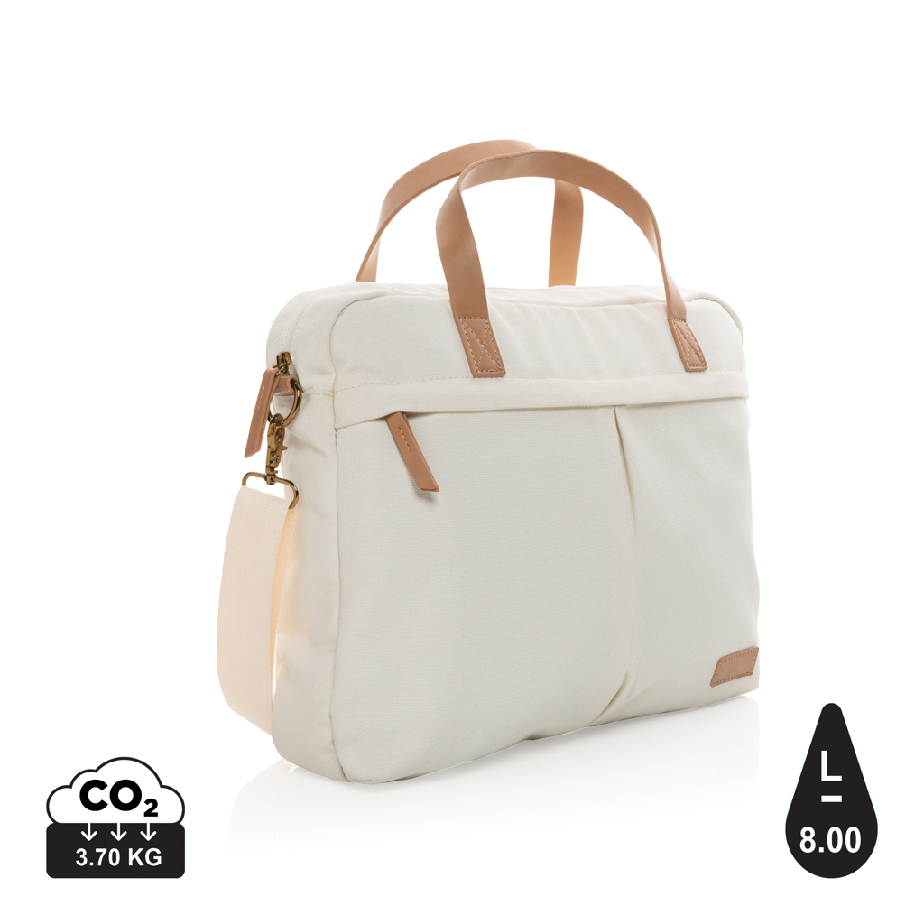 Impact Awareamptrade Laptop Taske Genanvendt Kanvas Off White Hvid