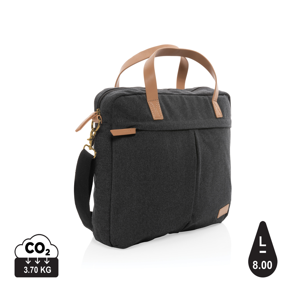 Impact Awareamptrade Laptop Taske Genanvendt Kanvas Sort Sort