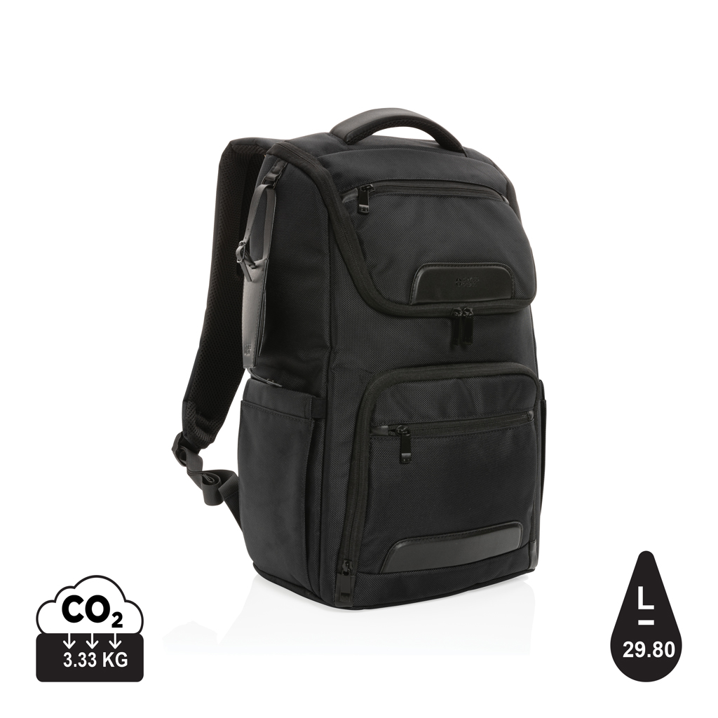 Swiss Peak Awareamptrade Rpet Voyager Ampquot Laptop Rygsæk Sort Sort