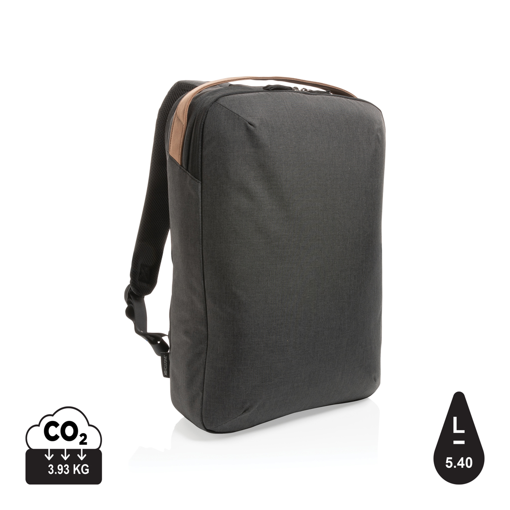 Impact Awareamptrade 300d Tonet Deluxe Ampquot Laptop Rygsæk Sort Sort