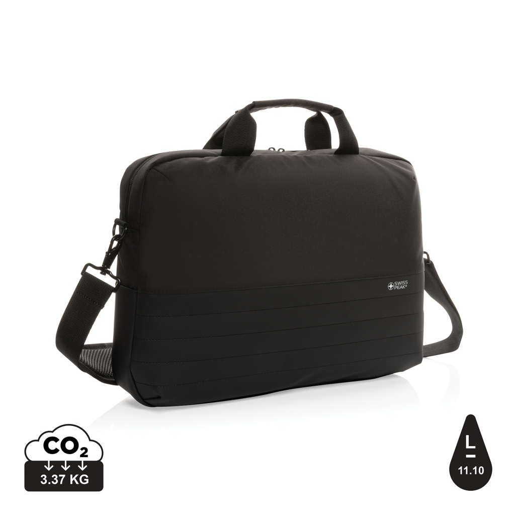 Swiss Peak Awareamptrade Rfid &  Laptop Taske Sort Sort