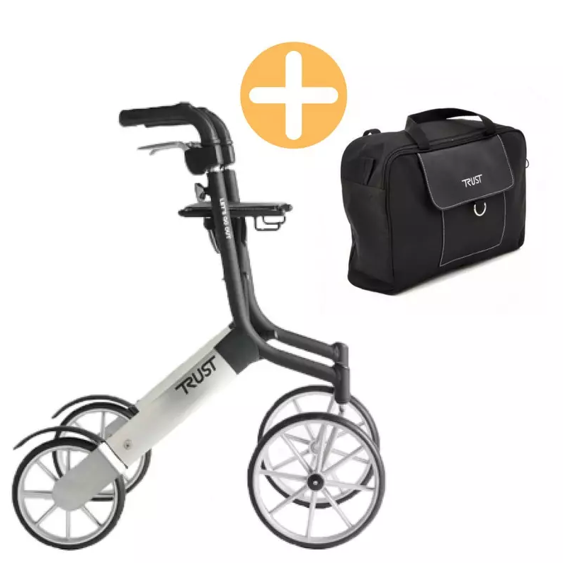 Trustcare Lets Out Udendørs Rollator Inkl Taske