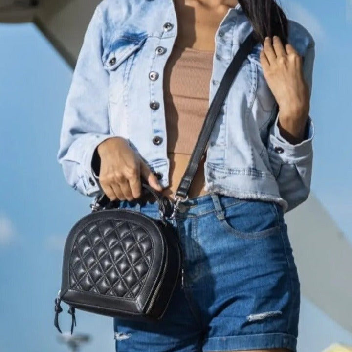 Style Nuuk Vidunderlig Chik Iøjnefaldende Hånd Skulder Crossbody Taske Smukt Læder Sort Female Onesize