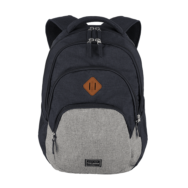 Travelite Basics Melange Rygsæk  Navy Grå