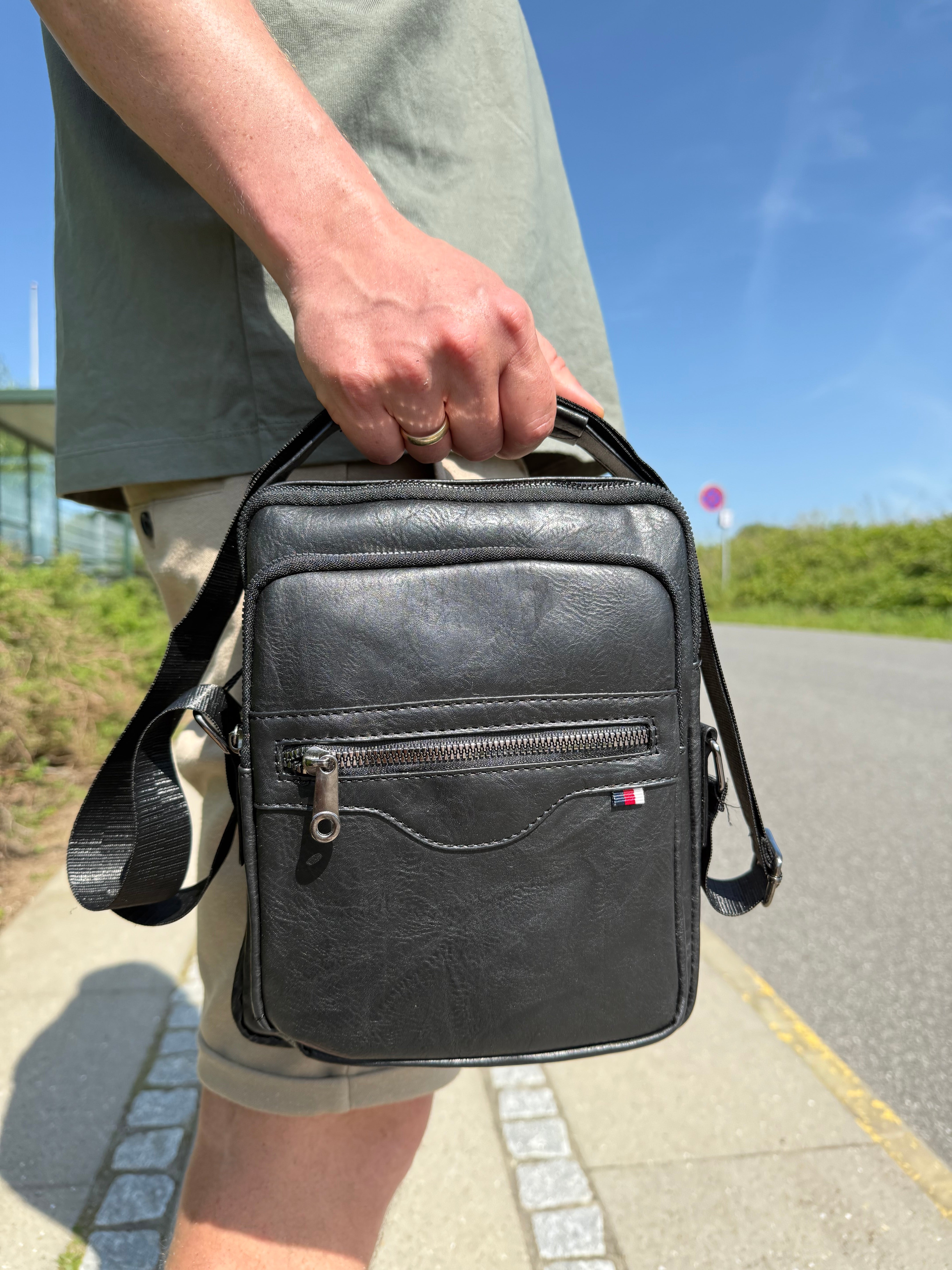 Unisex Messenger Taske Sort Sort