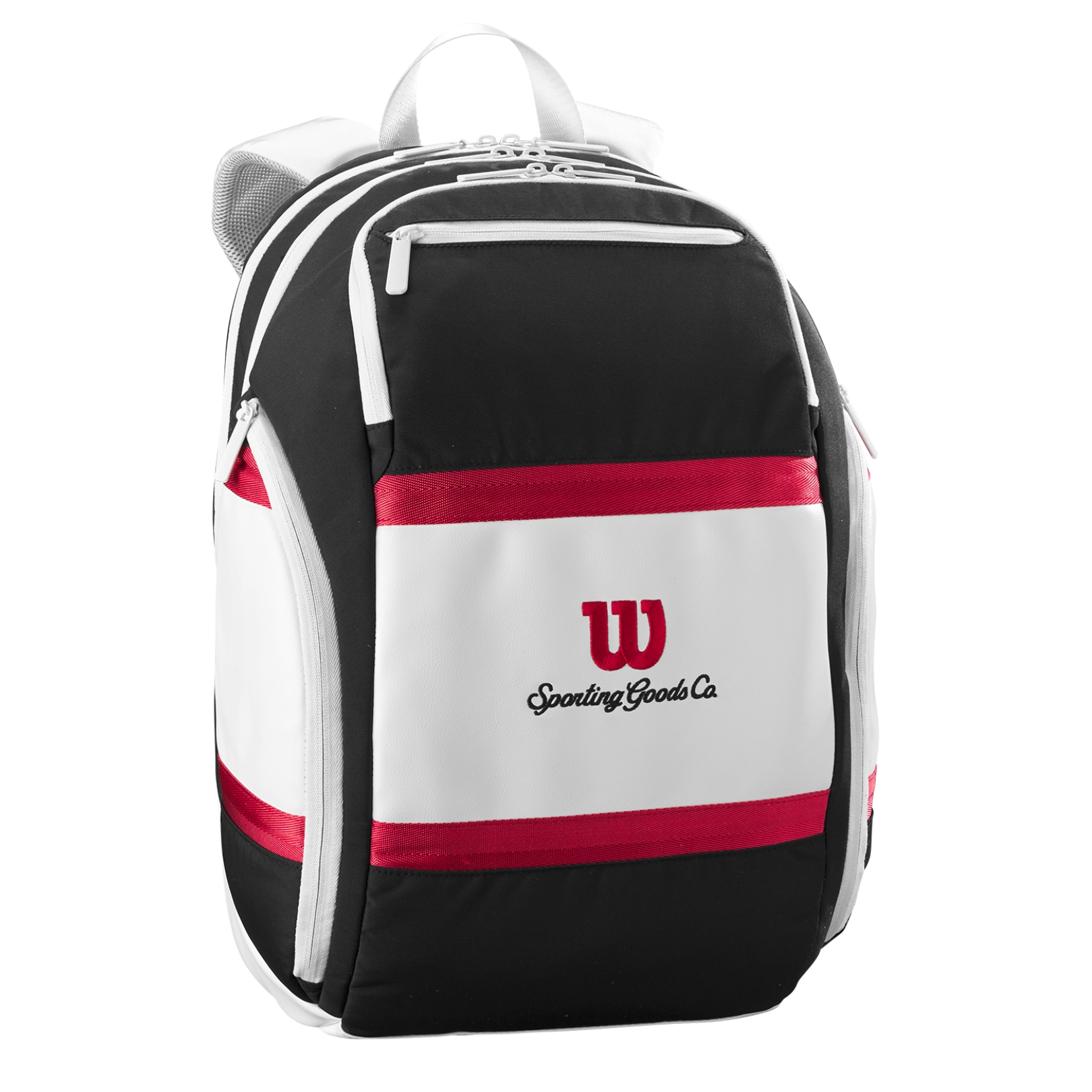 Wilson Courage Collection Backpack Black White Red Hvid