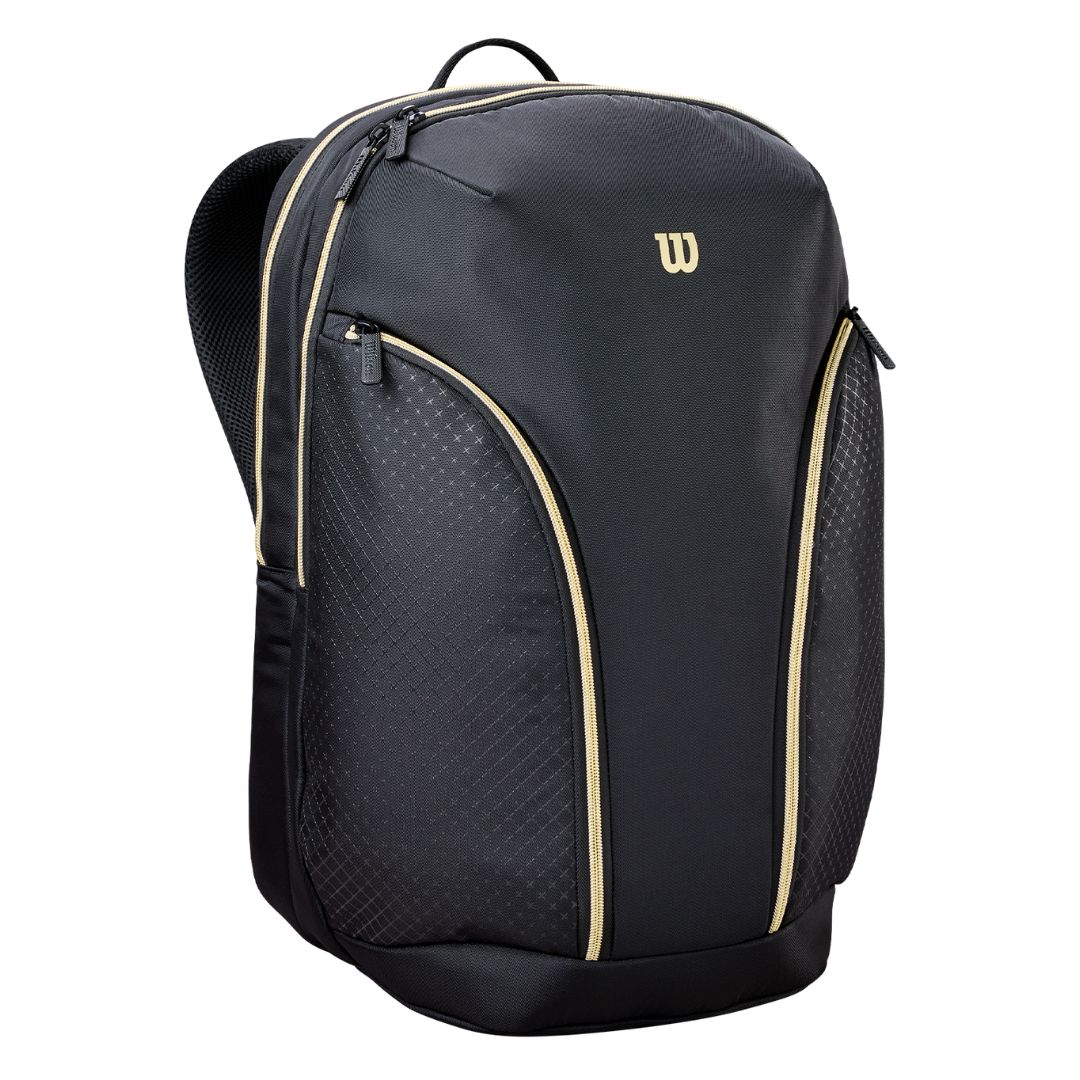 Wilson Defy Padel Backpack Black Gold Sort