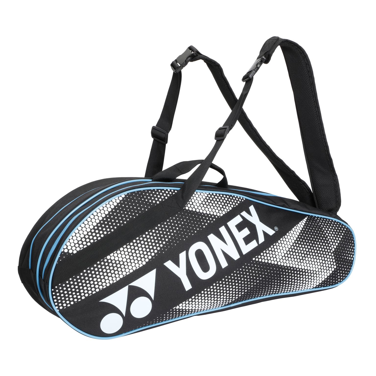 Yonex Dobbelt Ketsjer Taske - Sort og Blå Tilbud!
