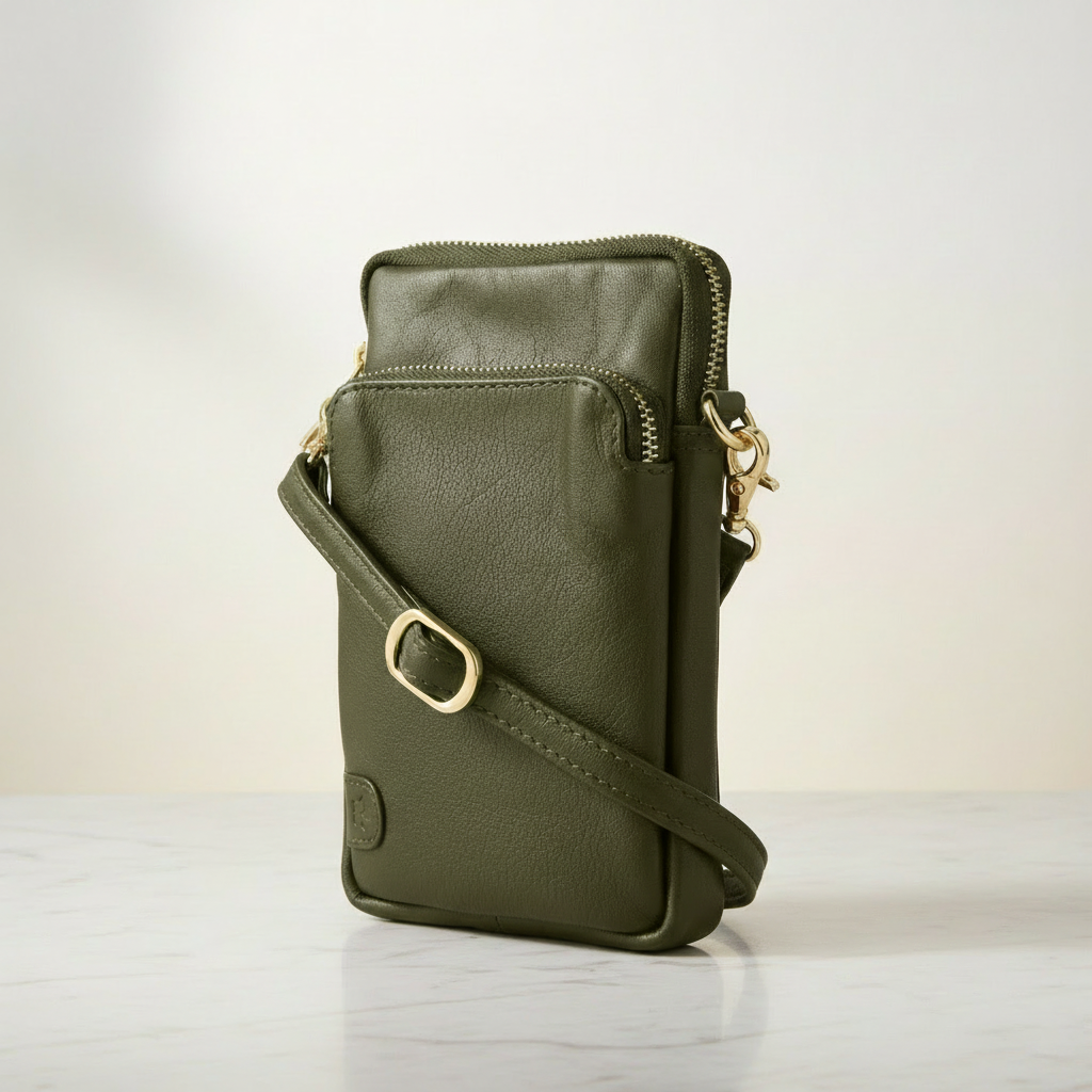 Tim & Simonsen Betty Mobil Taske Army Guld Army