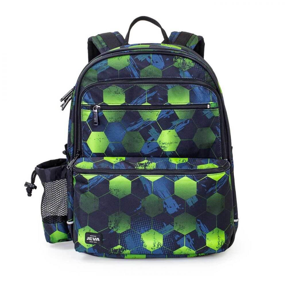 Jeva Backpack Square Cube Grøn Unisex One Size