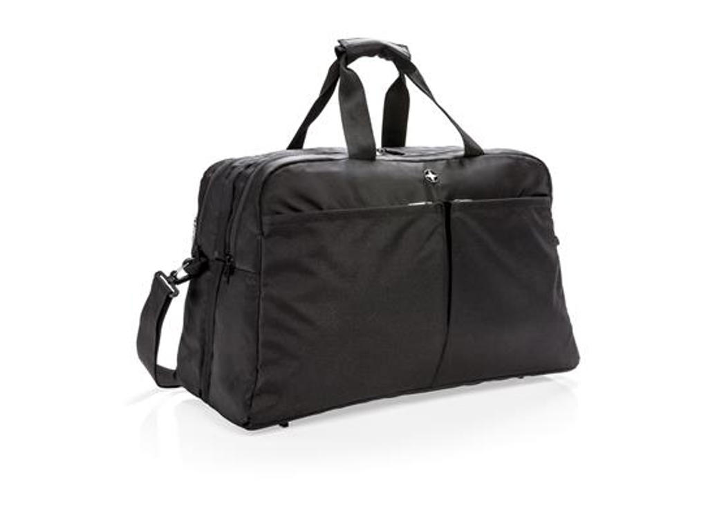Swiss Peak Rfid Taske Med Kuffertåbning Sort Sort