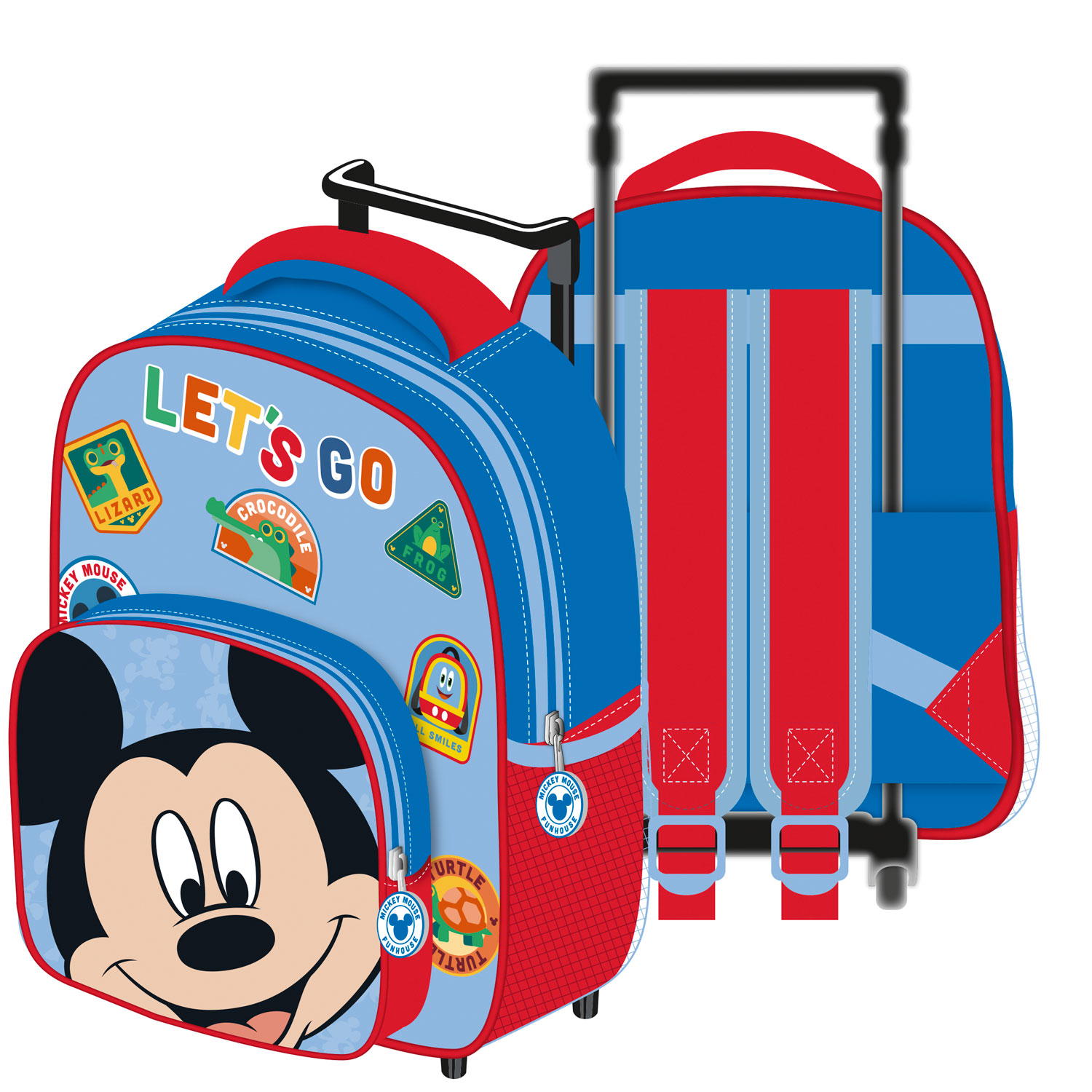 Disney Mickey Mouse Kuffert Trolley Rygsæk Til Børn