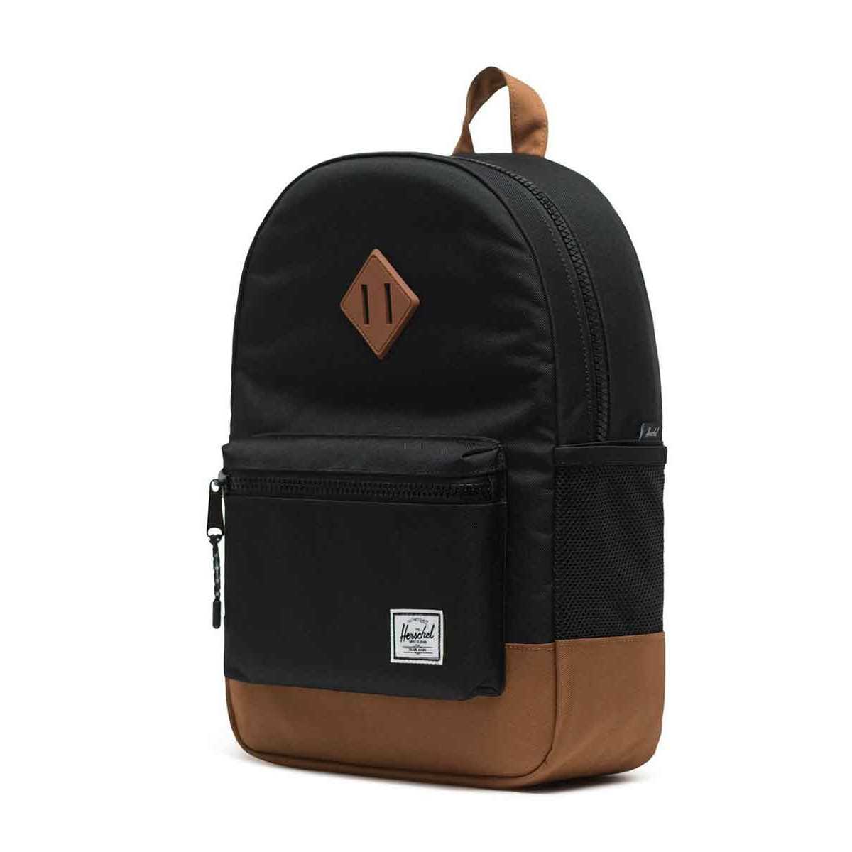 Herschel Heritage Rygsæk Youth Sort Sadle Brown 16l Sort Unisex 16L