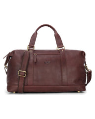 Hoggs Fife Monarch Leather Carryon Holdall Conker