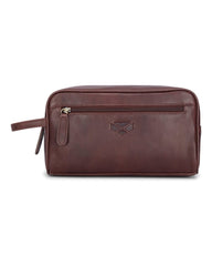 Hoggs Fife Monarch Leather Wash Bag