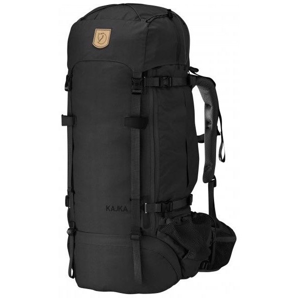 Fjallraven Kajka 75w  Rygsæk Til Kvinder Black Vandrerygsække Sort