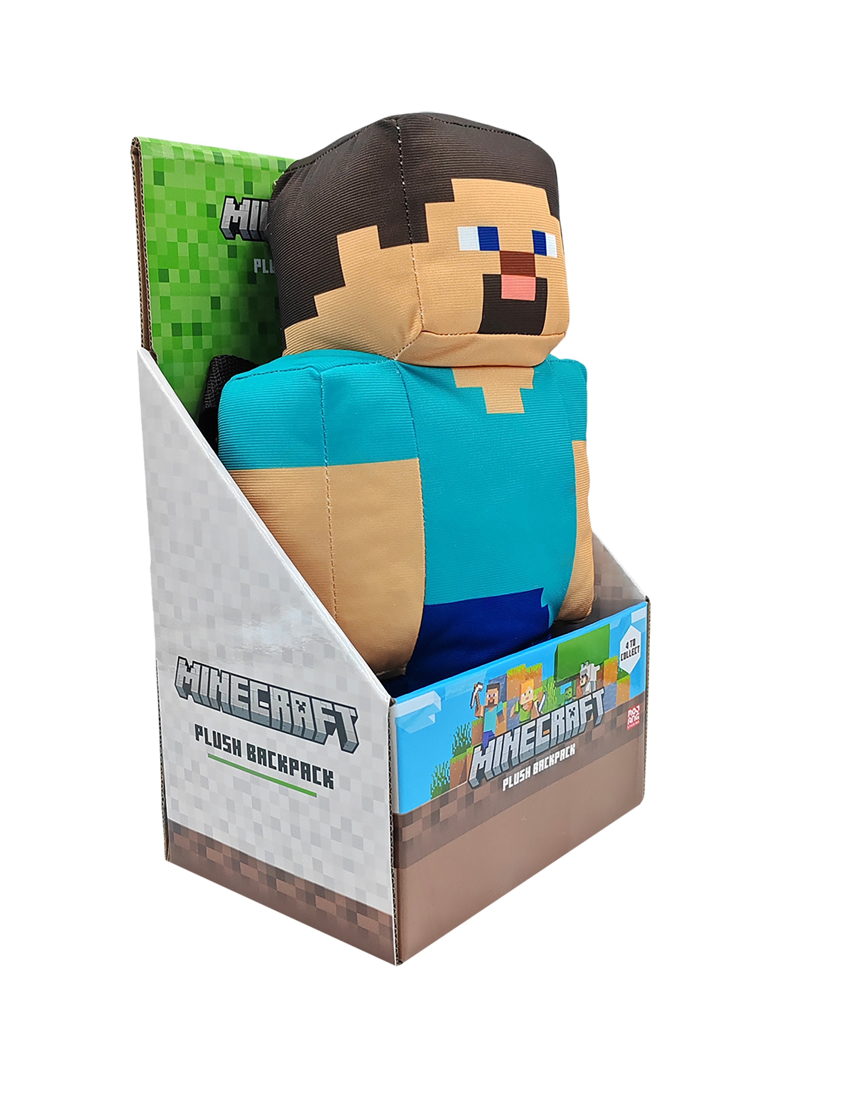 Minecraft Plush Backpack Plysdyr Rygsæk Taske Geekd
