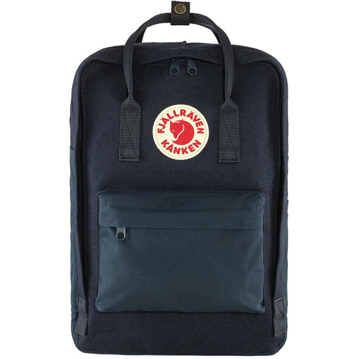 Fjallraven Kånken Wool Laptop & Amp  Taske 18l Night Sky Computer Rygsække Tasker Sort  18L