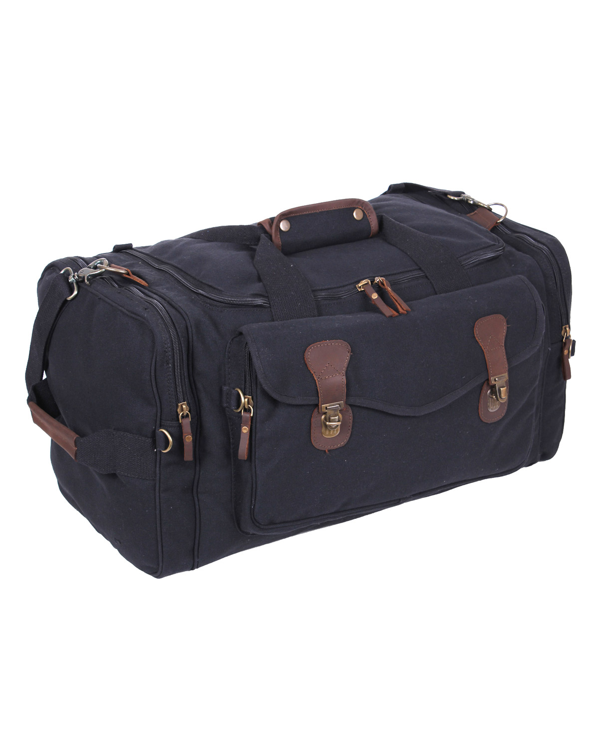 Rothco Canvas Lang Weekend Taske Sort Sort Unisex One Size