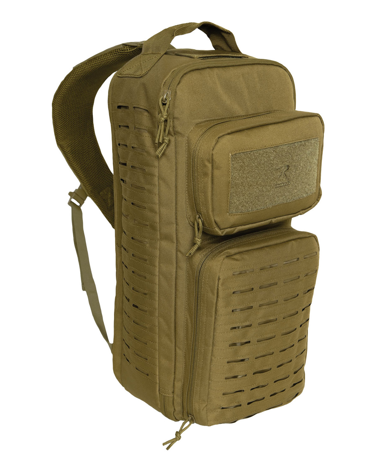 Rothco Taktisk Enkel Sling Taske Med Laserskåret Molle Coyote Brun One Size Coyote Brown Unisex One Size