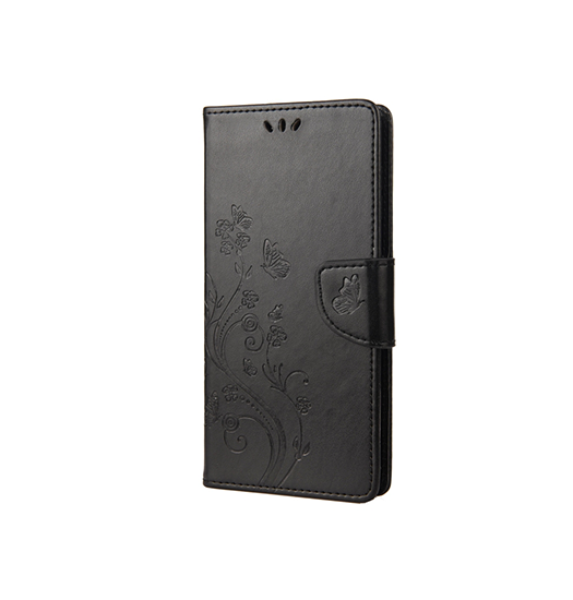 Iphone Pro Butterflyamptrade Læder Etui Taske Pung Sort Sort