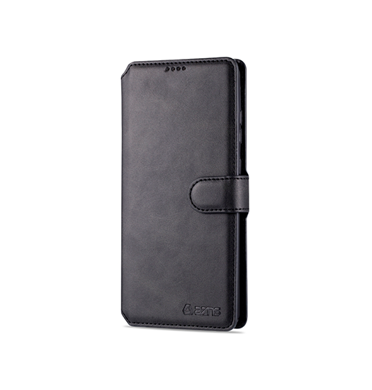 Samsung Galaxy S20 Ultra Aznsamptrade Diary Læder Etui Taske Pung Sort Sort