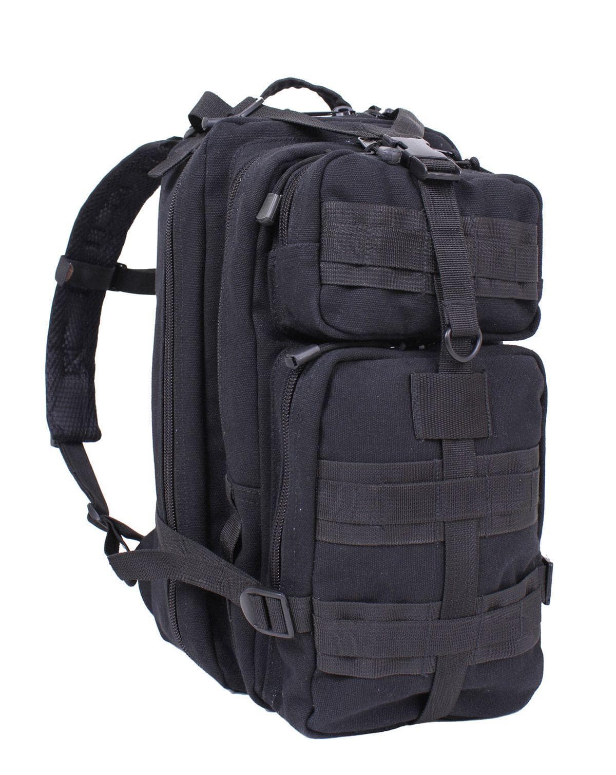 Rothco Taktisk Canvas Transport Rygsæk 25l Sort Sort Unisex 25L