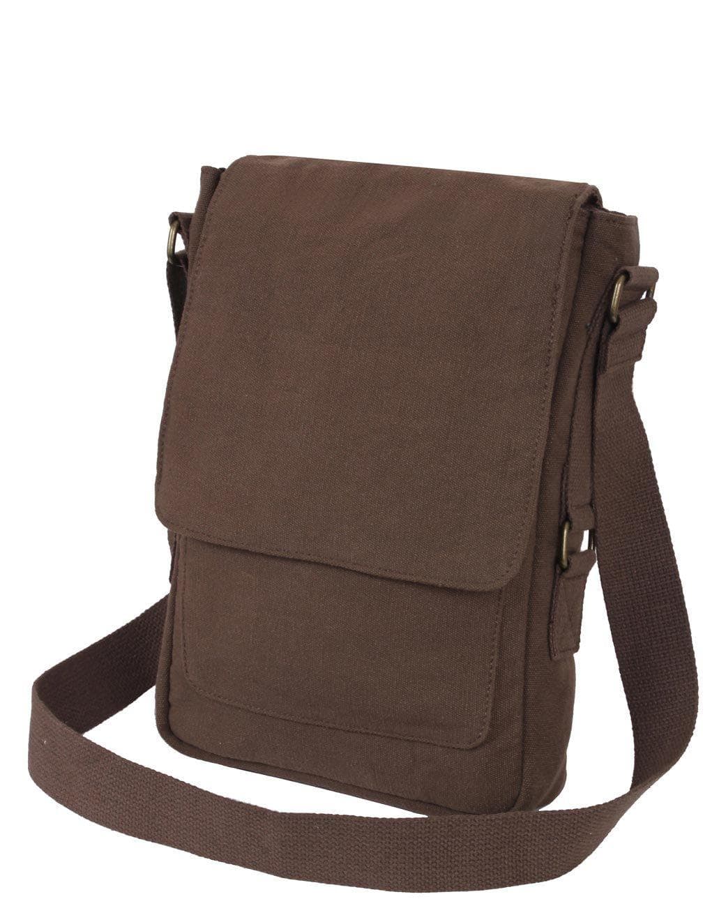 Rothco Vintage Canvas Militær Tech Taske Sort Sort Unisex One Size