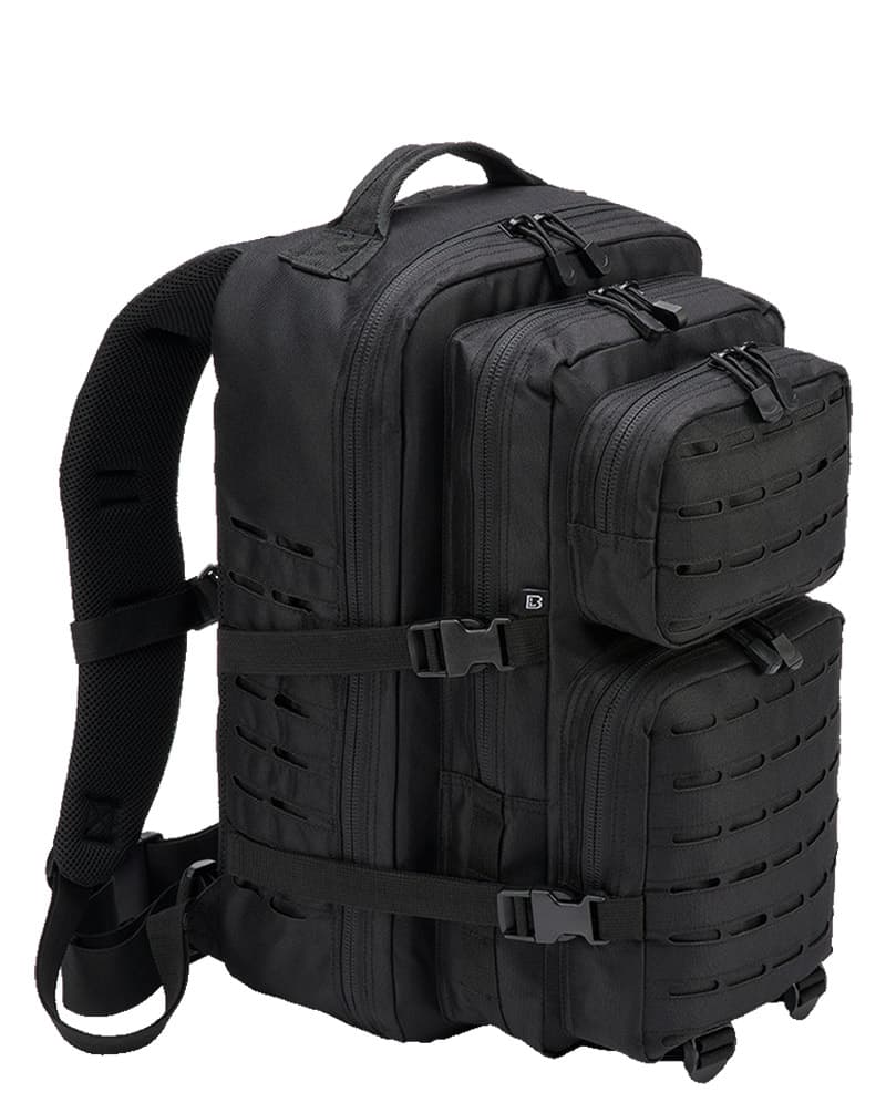 Brandit Cooper Lasercut Backpack Black 40l One Size Sort Unisex Large