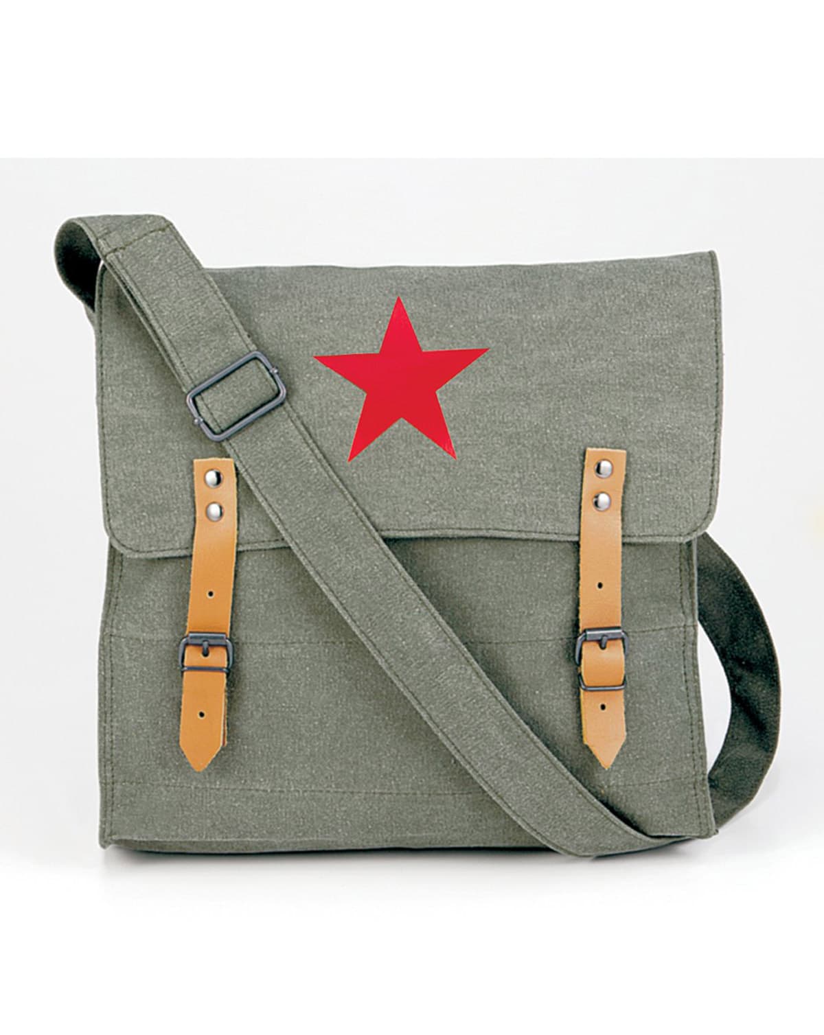 Rothco Vintage Medic Taske Oliven With Rød Star Olive W. Red St Unisex 7 Liter