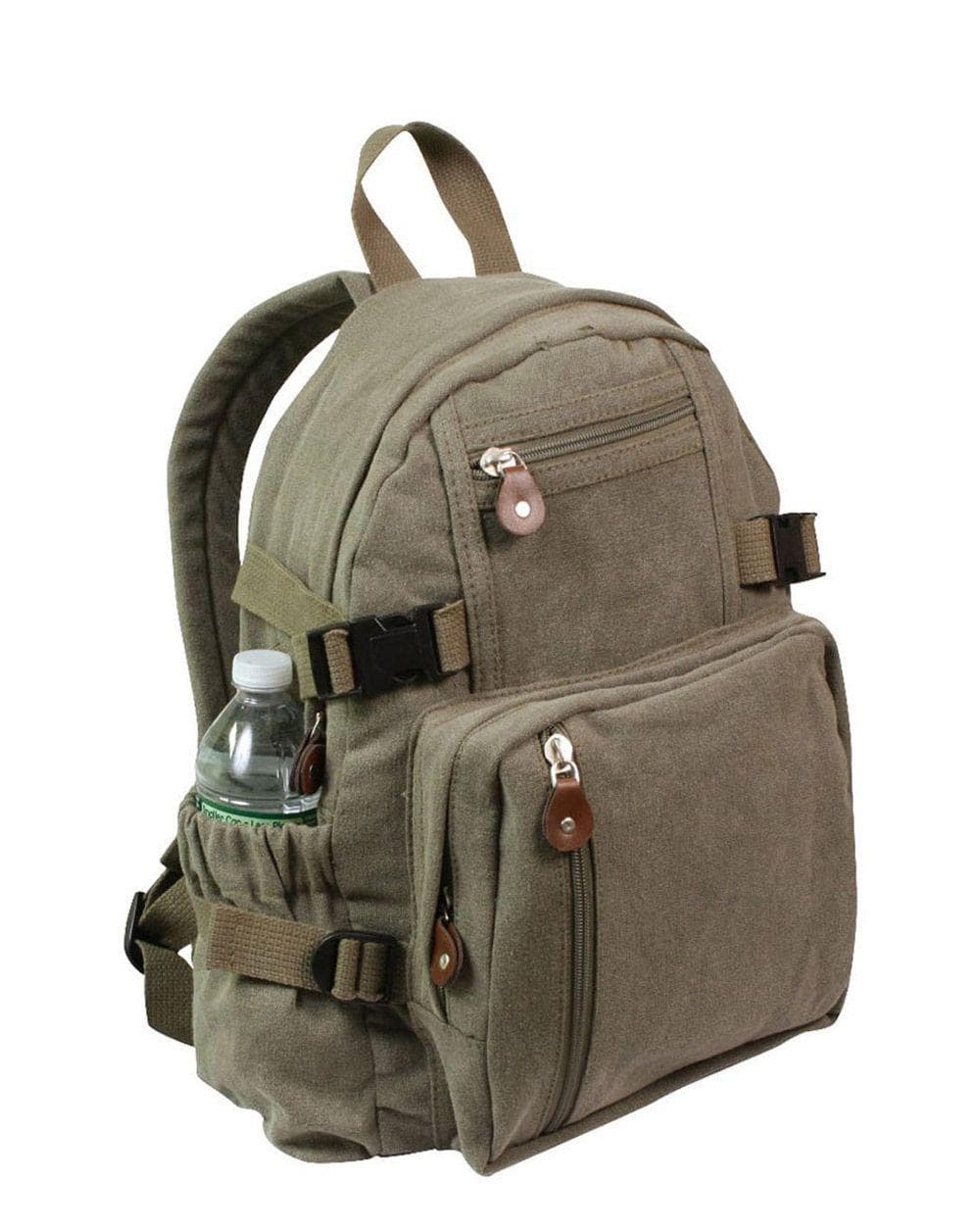 Rothco Vintage Canvas Mini Rygsæk 23l Oliven One Size Olive Unisex 23 Liter