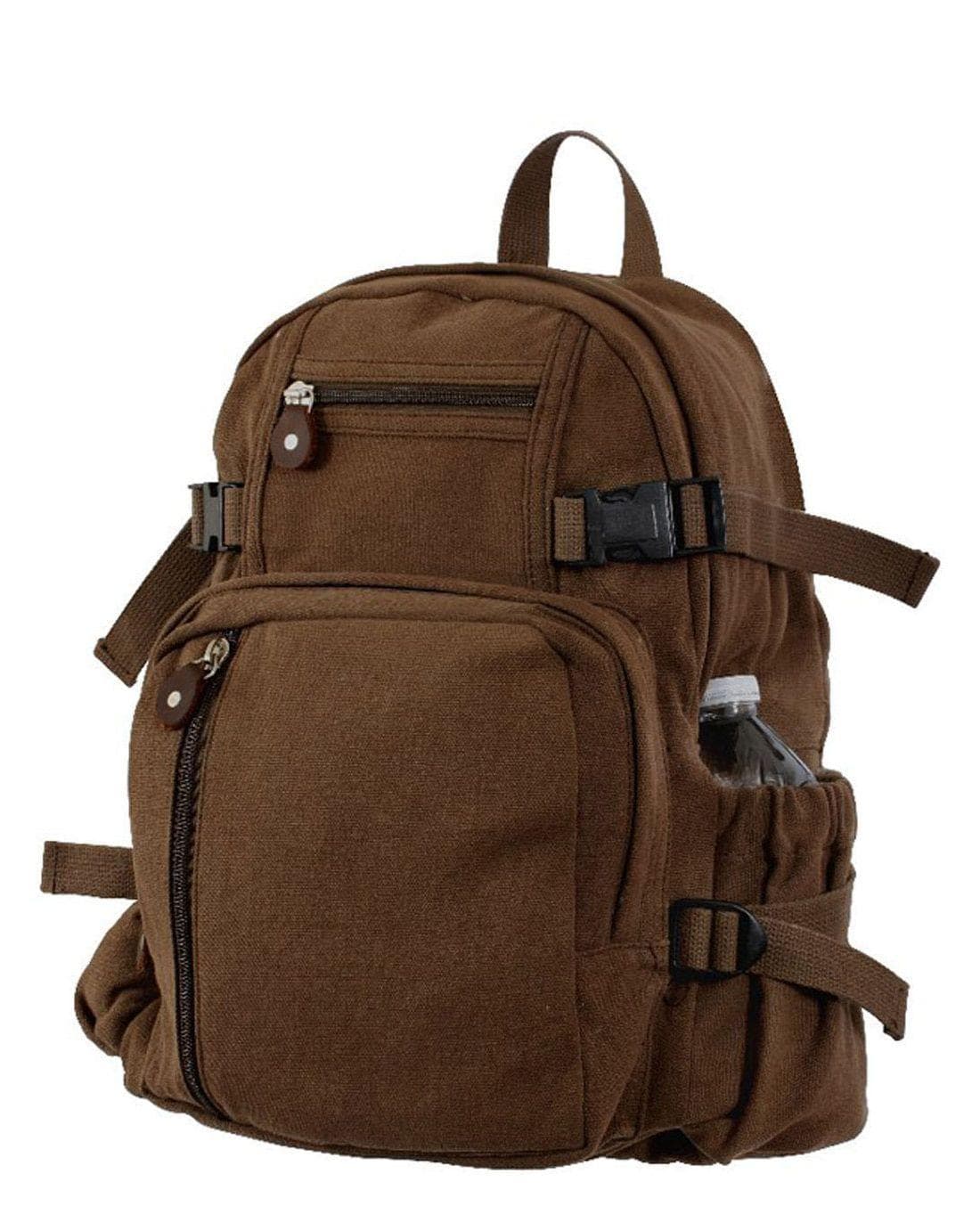 Rothco Vintage Canvas Mini Rygsæk 23l Brun One Size Brown Unisex 23 Liter