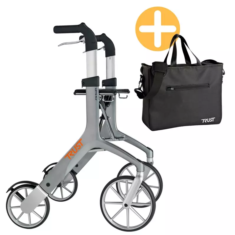 Trustcare Let Fly Udendørs Rollator Inkl Taske