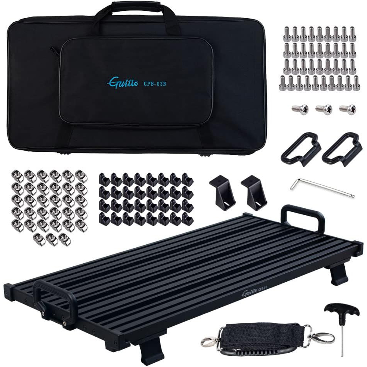 Guitto Gpb Pedalboard Med Taske Stor
