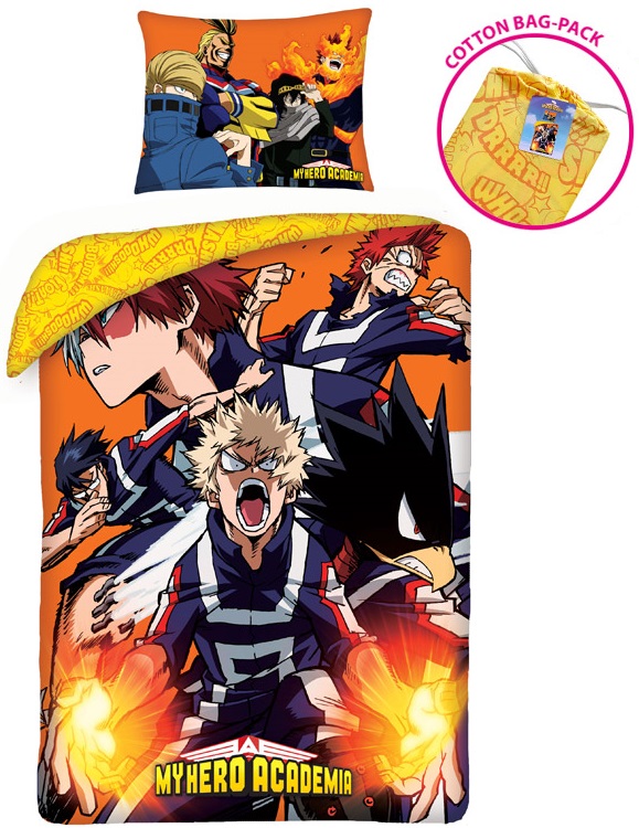 Hero Academia Sengetøj  Rygsæk Model 100 Procent Bomuld
