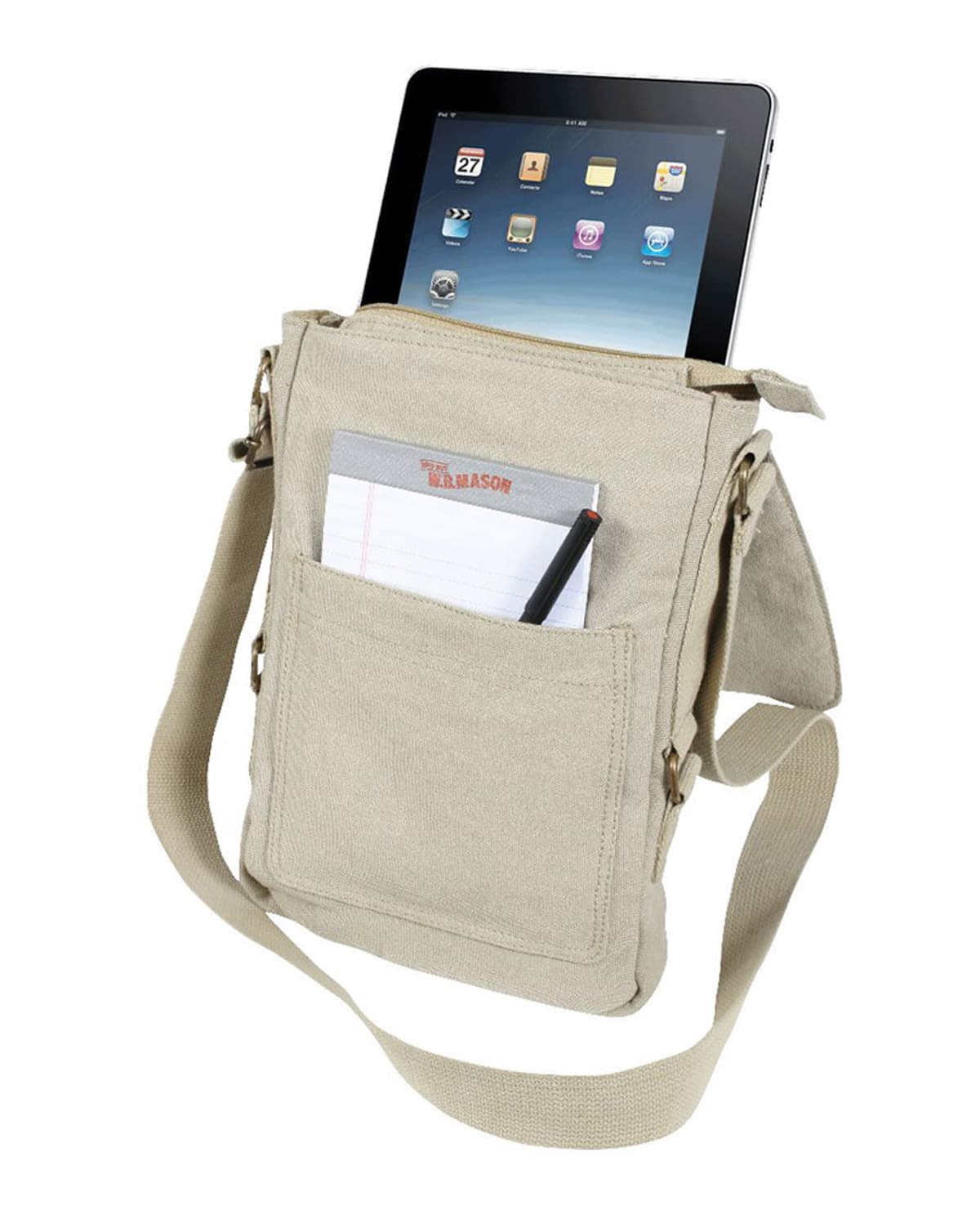Rothco Vintage Canvas Militær Tech Taske Khaki Khaki Unisex One Size