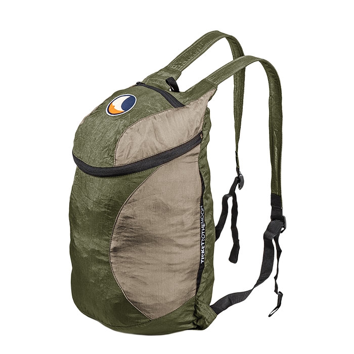 Ticket The Moon Backpack Mini 15l Army Green Khaki Hverdagstasker Grøn  15L